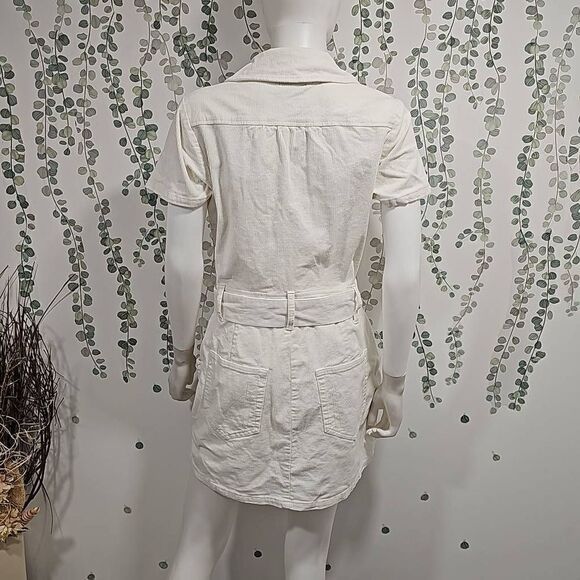 Show Me Your MuMu Outlaw Dress Ivory Corduroy - Picture 9 of 11